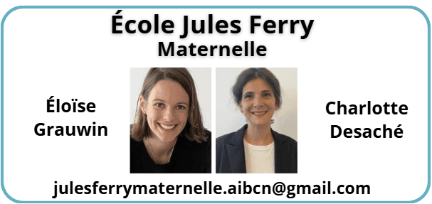 Représentants parents AIBCN — Jules Ferry — Maternelle